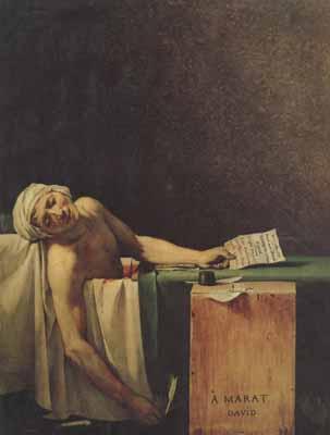 Jacques-Louis David The death of marat (mk02) Sweden oil painting art